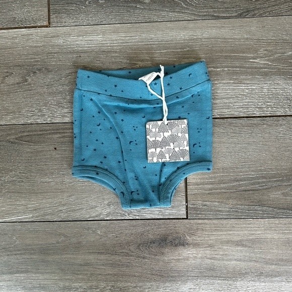 NWT Blue Kate Quinn Ribbed Retro Bloomer With Stars - Picture 1 of 4